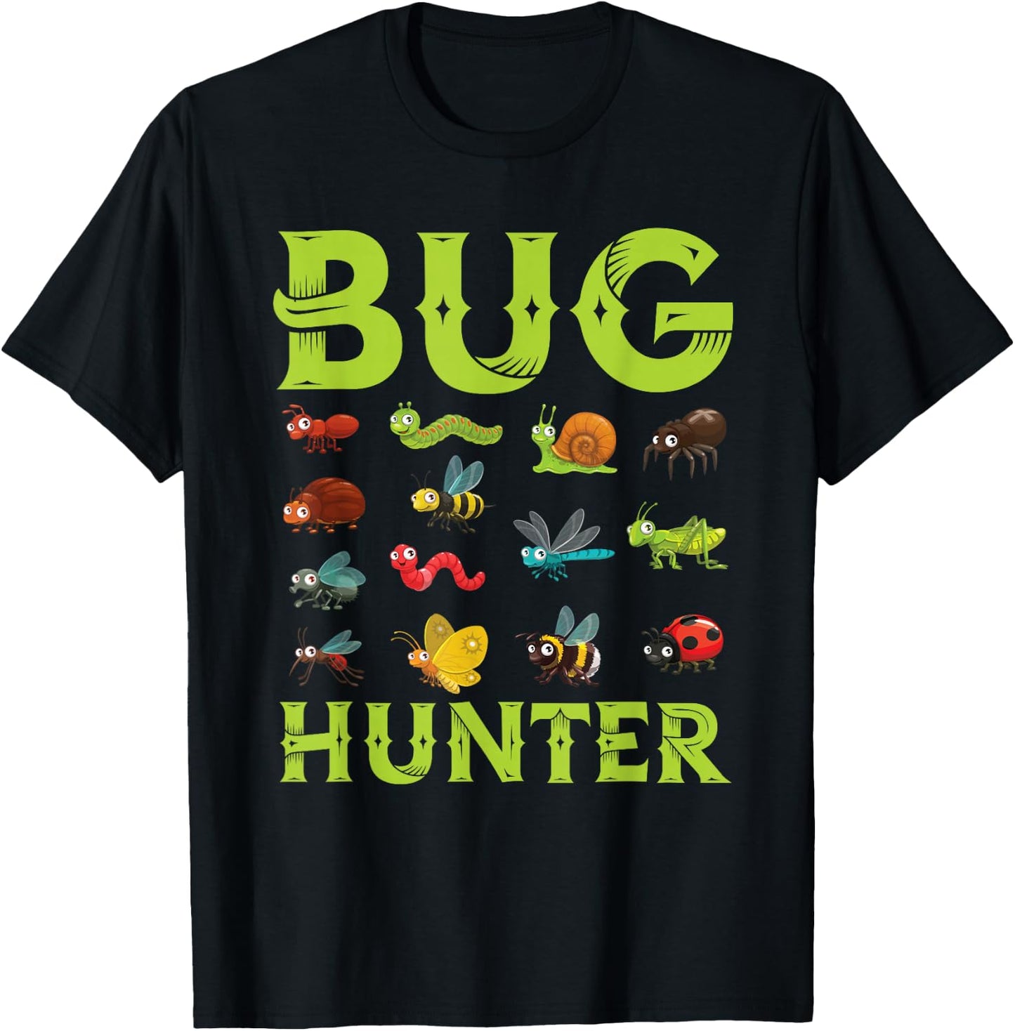 Bug Lover Insects Entomologist Boys Girls Biologist T-Shirt - T-Shirt | Black