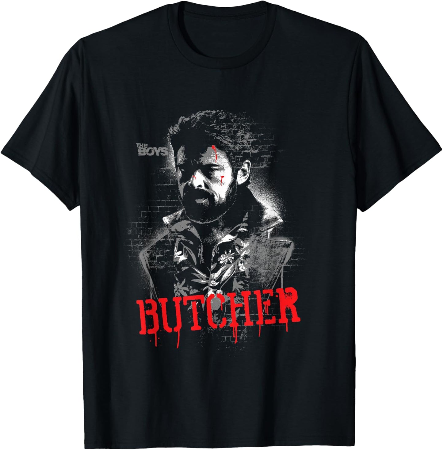 The Boys Butcher Graffiti Pose T-Shirt - T-Shirt | Black