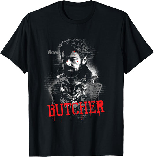 The Boys Butcher Graffiti Pose T-Shirt - T-Shirt | Black