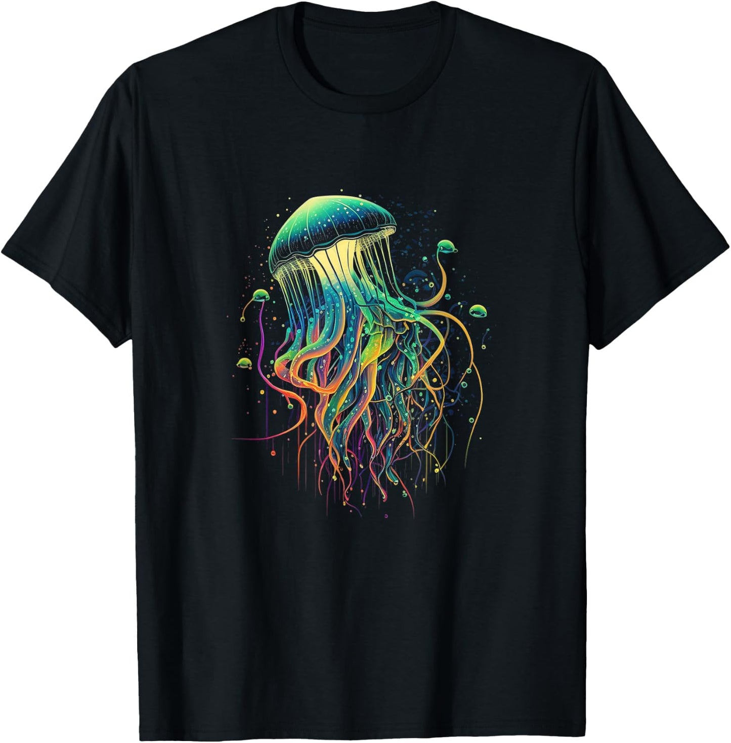 Jellyfish Ocean Animal Scuba Diving Jelly Fish T-Shirt - T-Shirt | Black