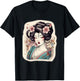 Japanese Geisha Tattoo Design Women T-Shirt - T-Shirt | Black