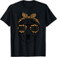 Mama Wolf Face Leopard Pattern Sunglasses Wolf Mothers Day T-Shirt - T-Shirt | Black