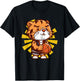 Tiger Basketball Player Ball Sports Jungle Animal T-Shirt - T-Shirt | Black