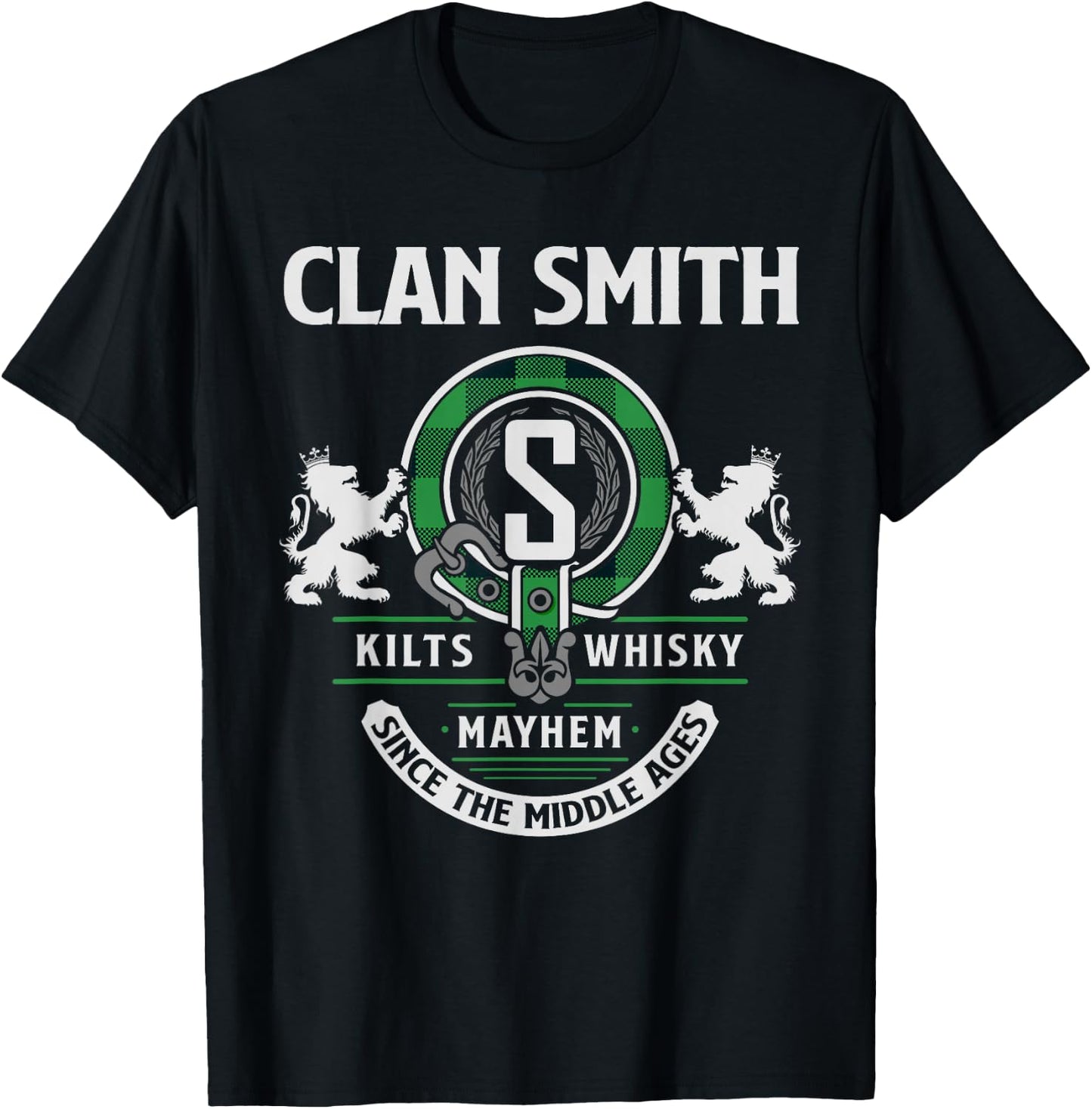 Clan Smith Scottish Surname Family Highland Games T-Shirt - T-Shirt | Black