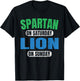 Spartan on Saturday Lion on Sunday Funny Vintage Motivation T-Shirt - T-Shirt | Black
