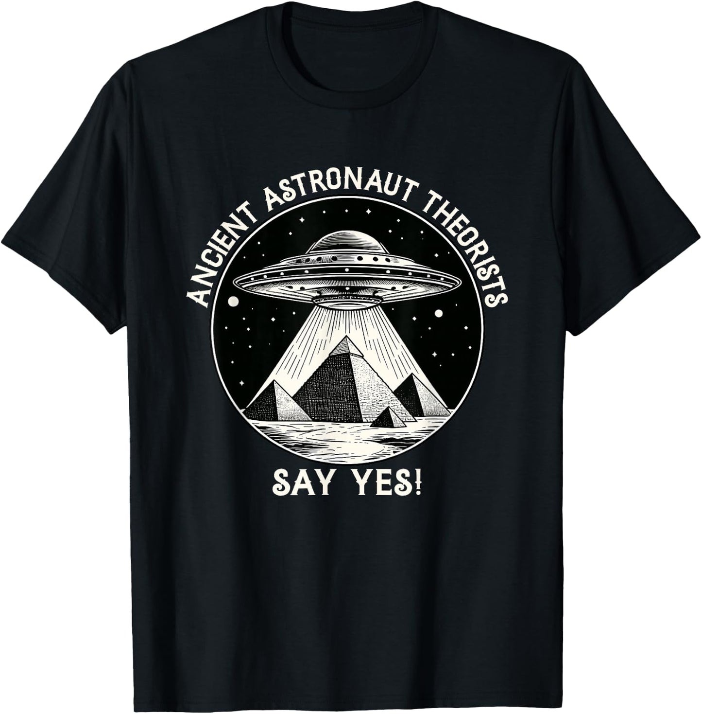 Ancient Astronaut Theorists Flying saucer - Aliens T-Shirt - T-Shirt | Black