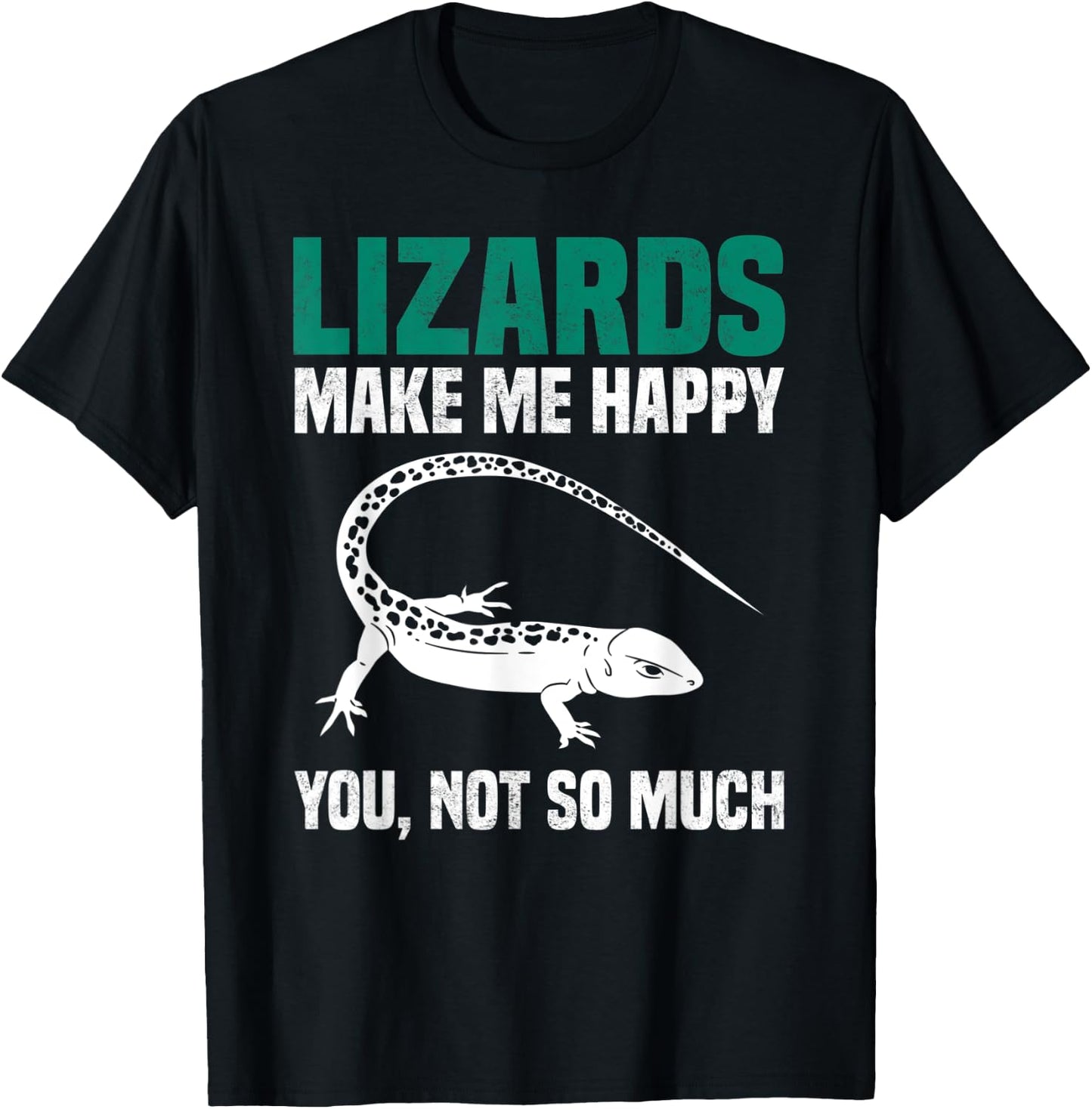 Lizard Shirt Sarcastic Lizard Saying Reptiles Lizard Lover T-Shirt - T-Shirt | Black