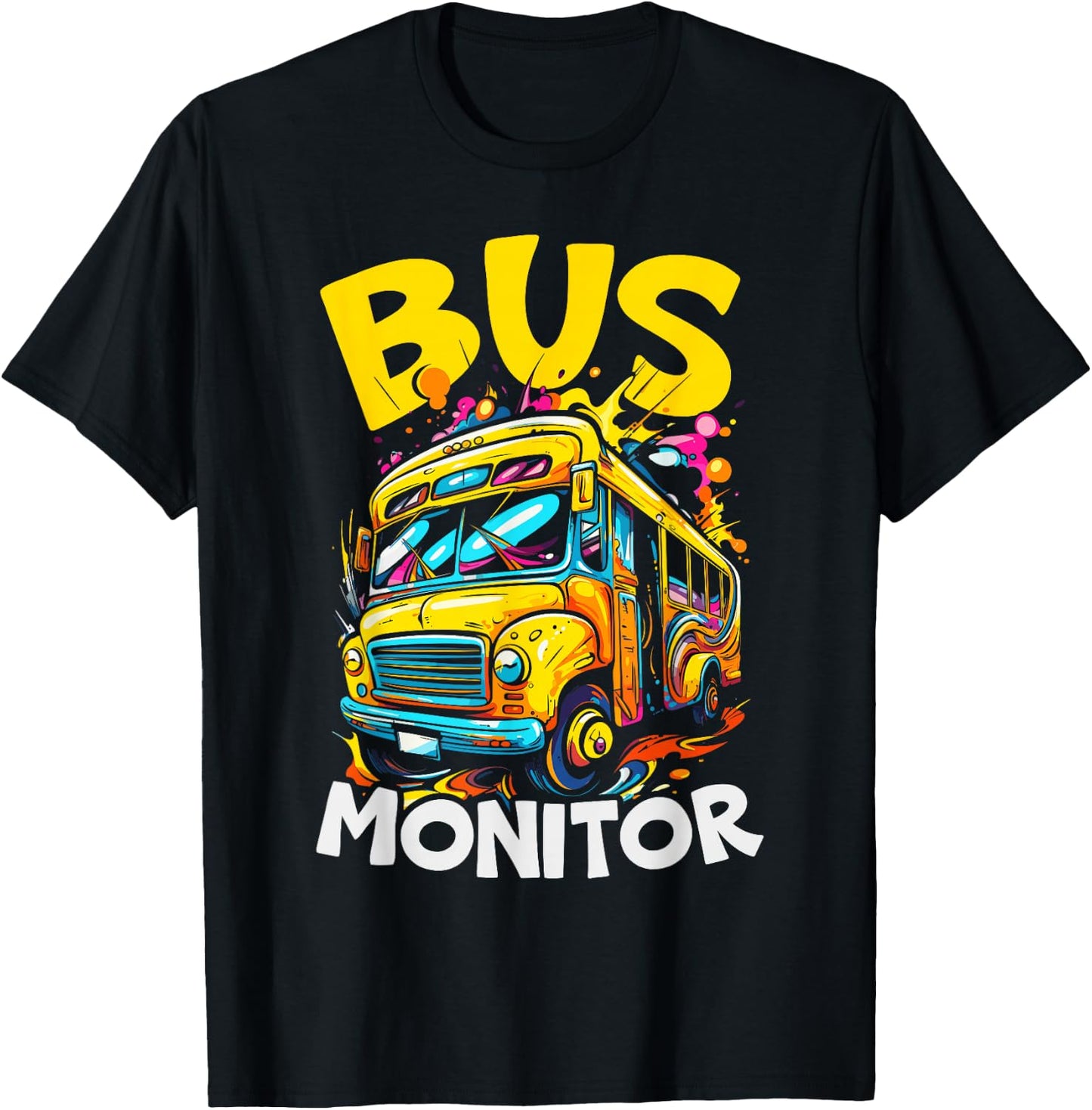 School Bus Monitor Bus Aide Attendant Bus Monitor T-Shirt - T-Shirt | Black