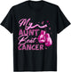 My Aunt Beat Cancer Breast Cancer Awareness Support Squad T-Shirt - T-Shirt | Black