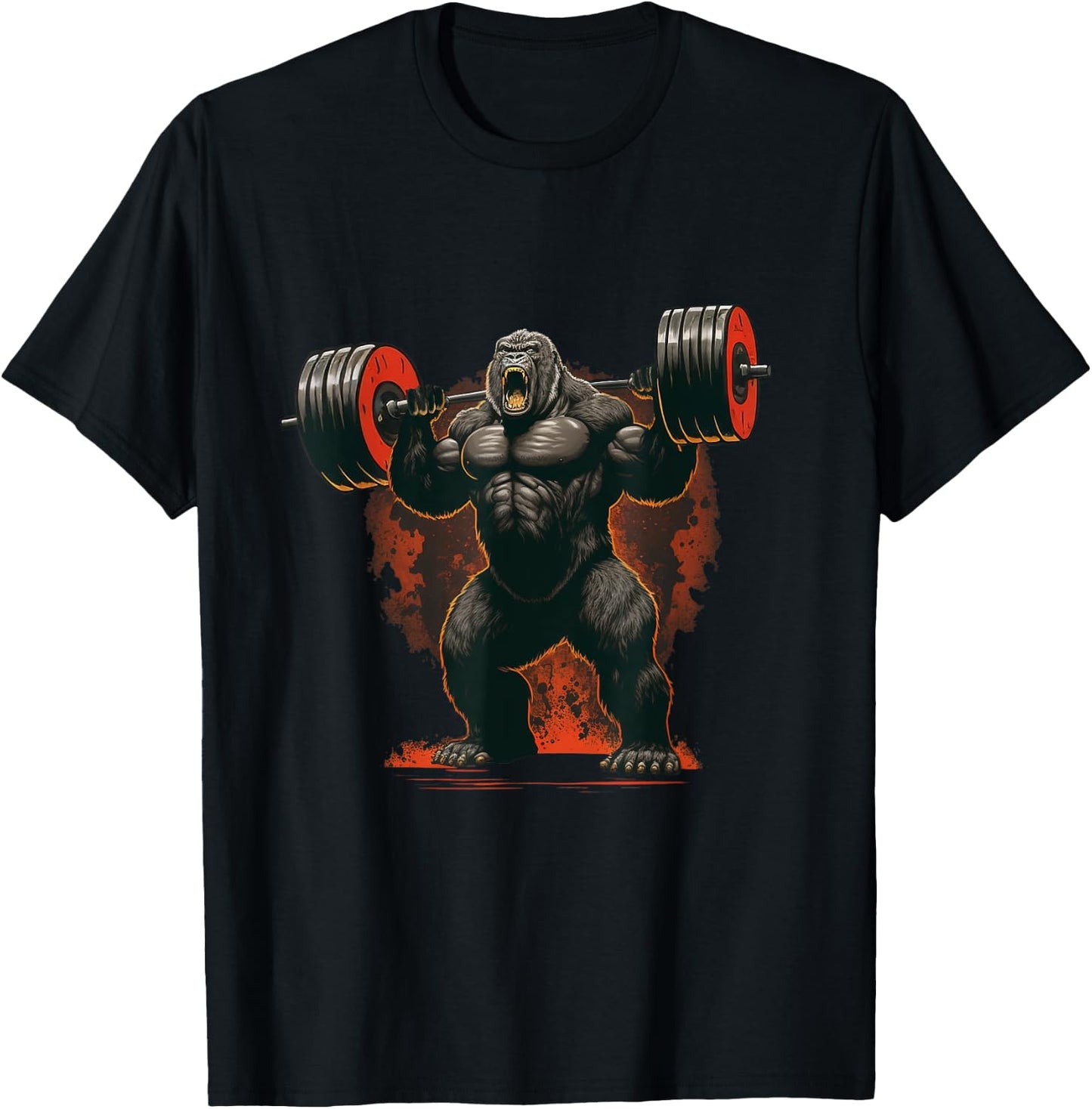Gorilla Gym Beast Workout Weights Lifting Power - Gift T-Shirt - T-Shirt | Black
