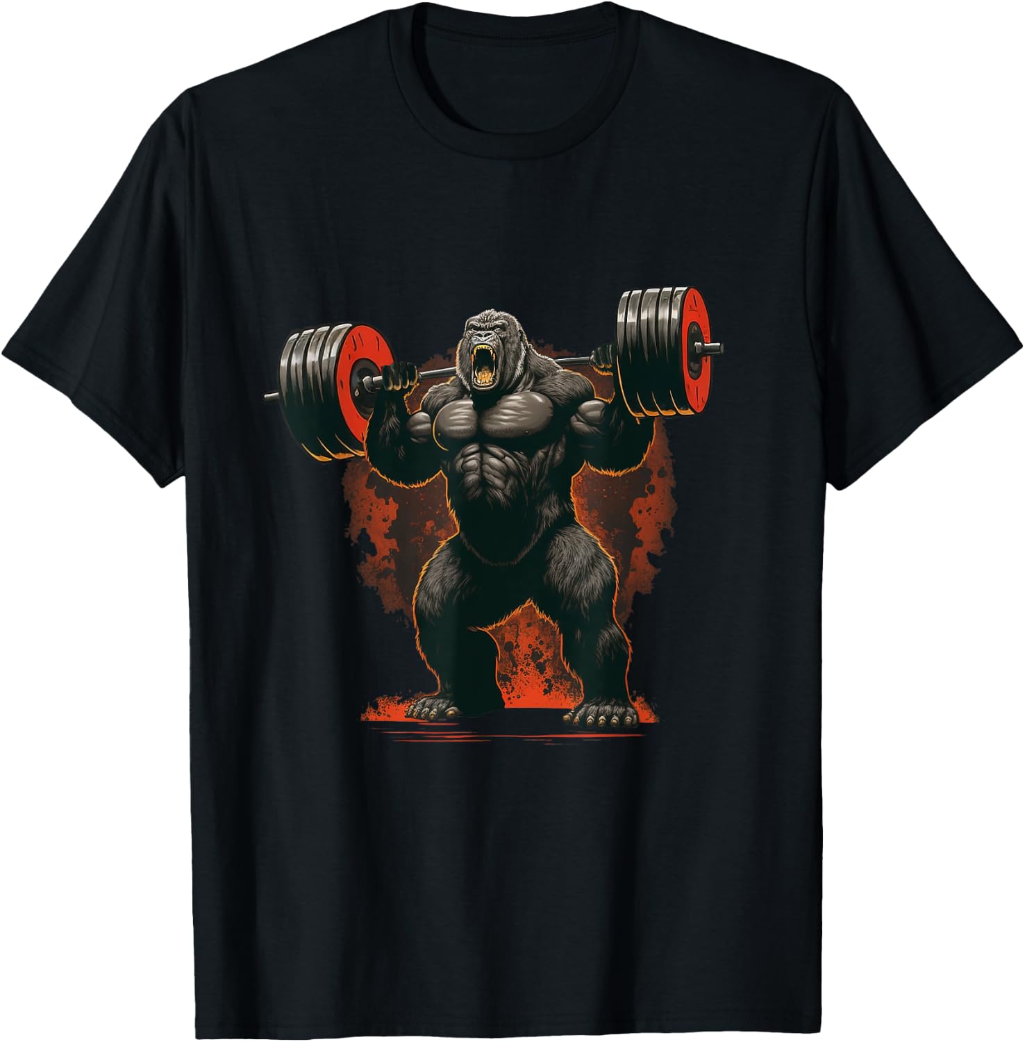 Gorilla Gym Beast Workout Weights Lifting Power - Gift T-Shirt - T-Shirt | Black