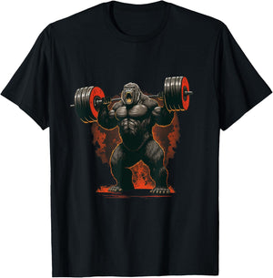Gorilla Gym Beast Workout Weights Lifting Power - Gift T-Shirt - T-Shirt | Black