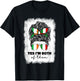 Half Italian And Irish Ireland Italy Flag Girl Mix T-Shirt - T-Shirt | Black