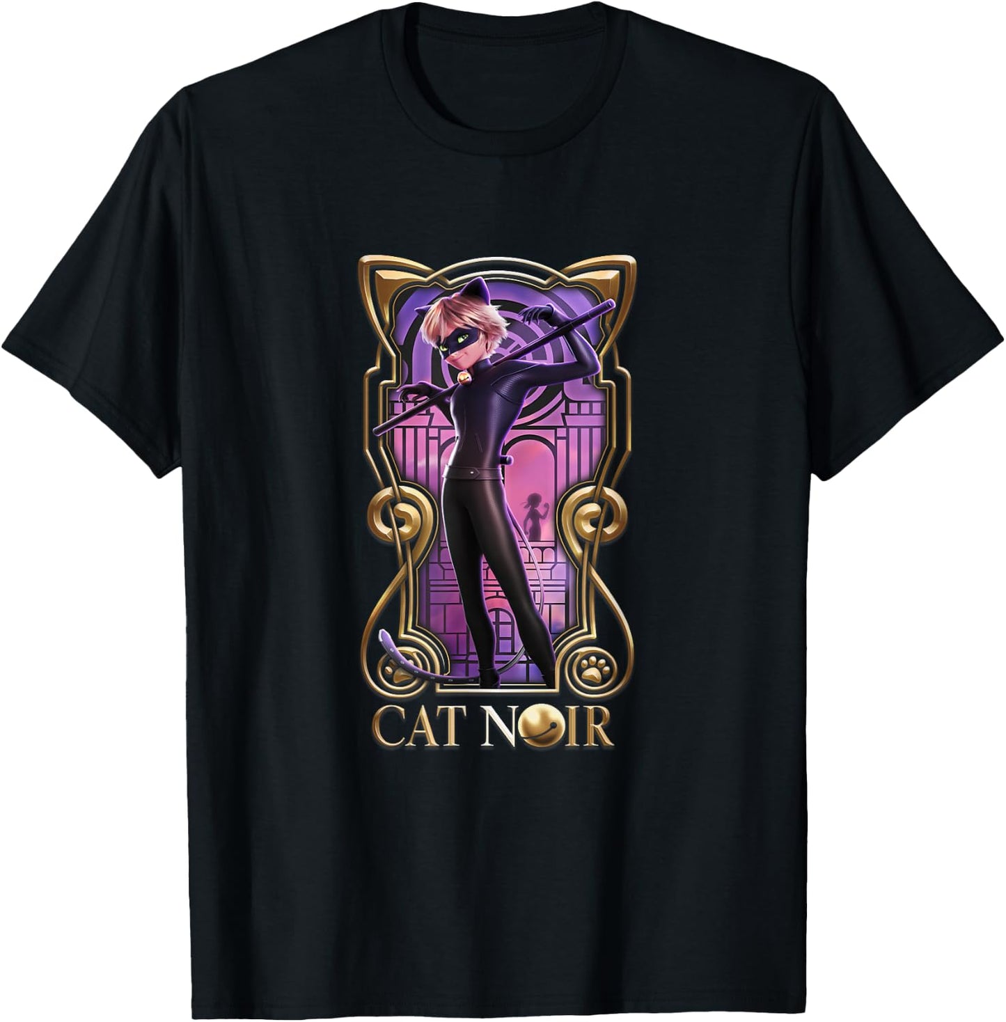 Miraculous The Movie Cat Noir Big T-Shirt - T-Shirt | Black