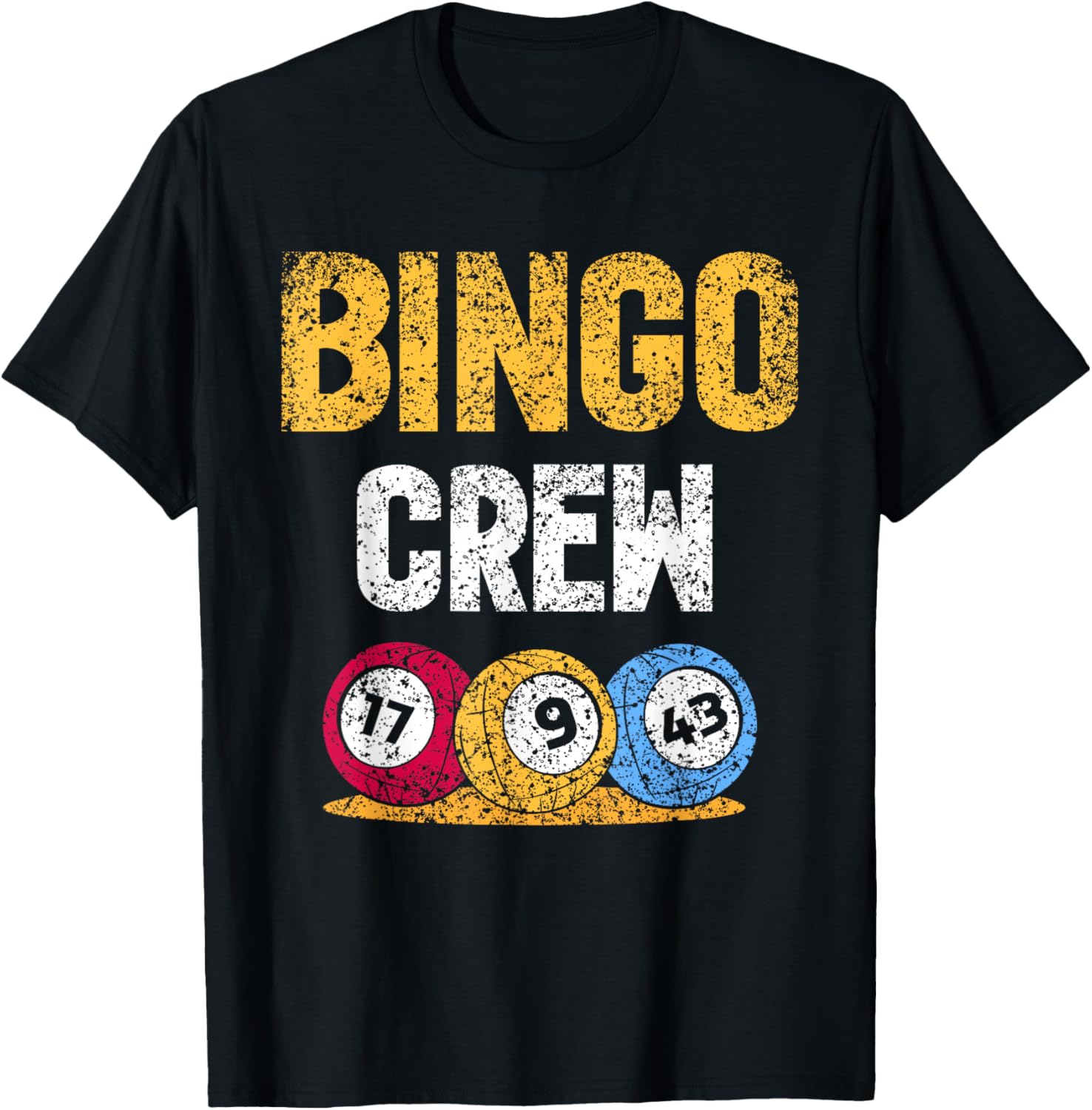 Bingo Crew Humour Player Lover Game T-Shirt - T-Shirt | Black