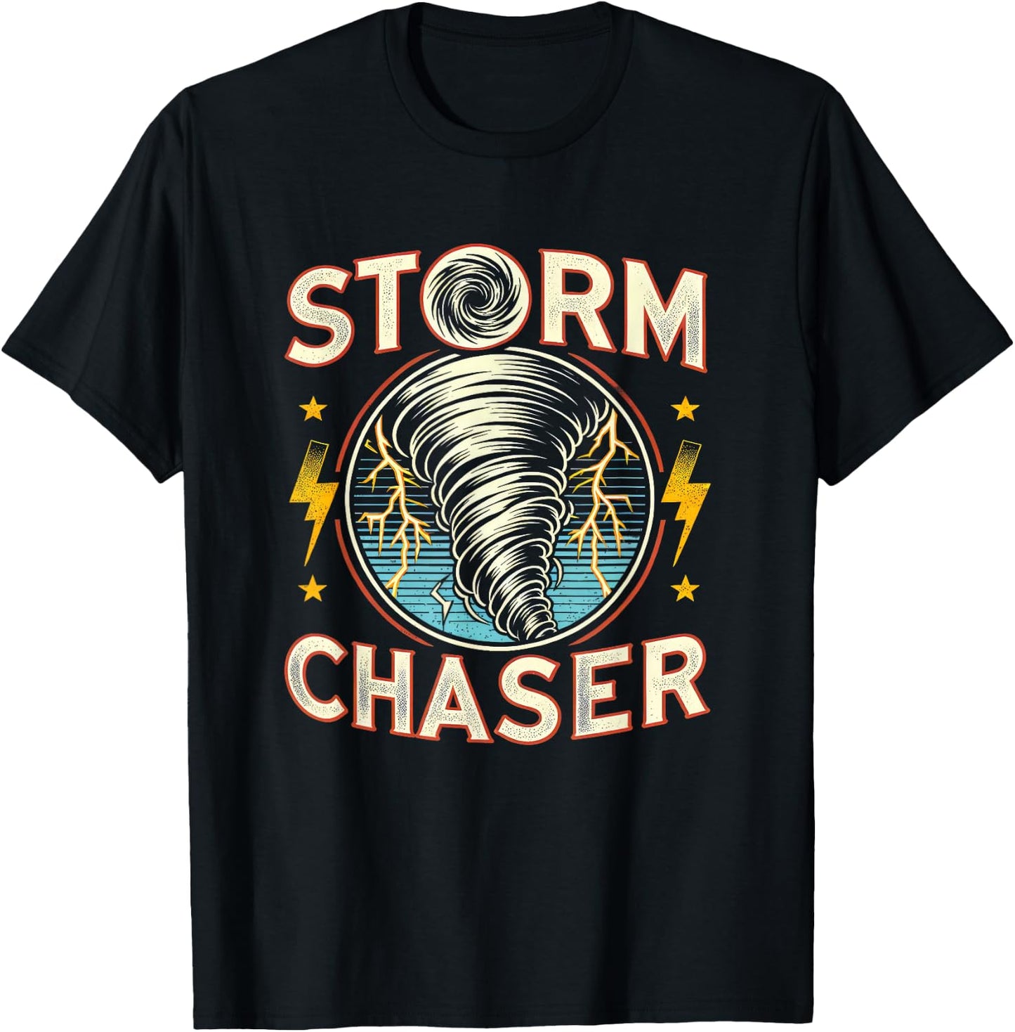 Storm Chaser Storm Chasing Tornado Meteorology T-Shirt - T-Shirt | Black