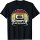 Cassette Music Retro Old School Hip Hop 80s 90s Mixtape T-Shirt - T-Shirt | Black