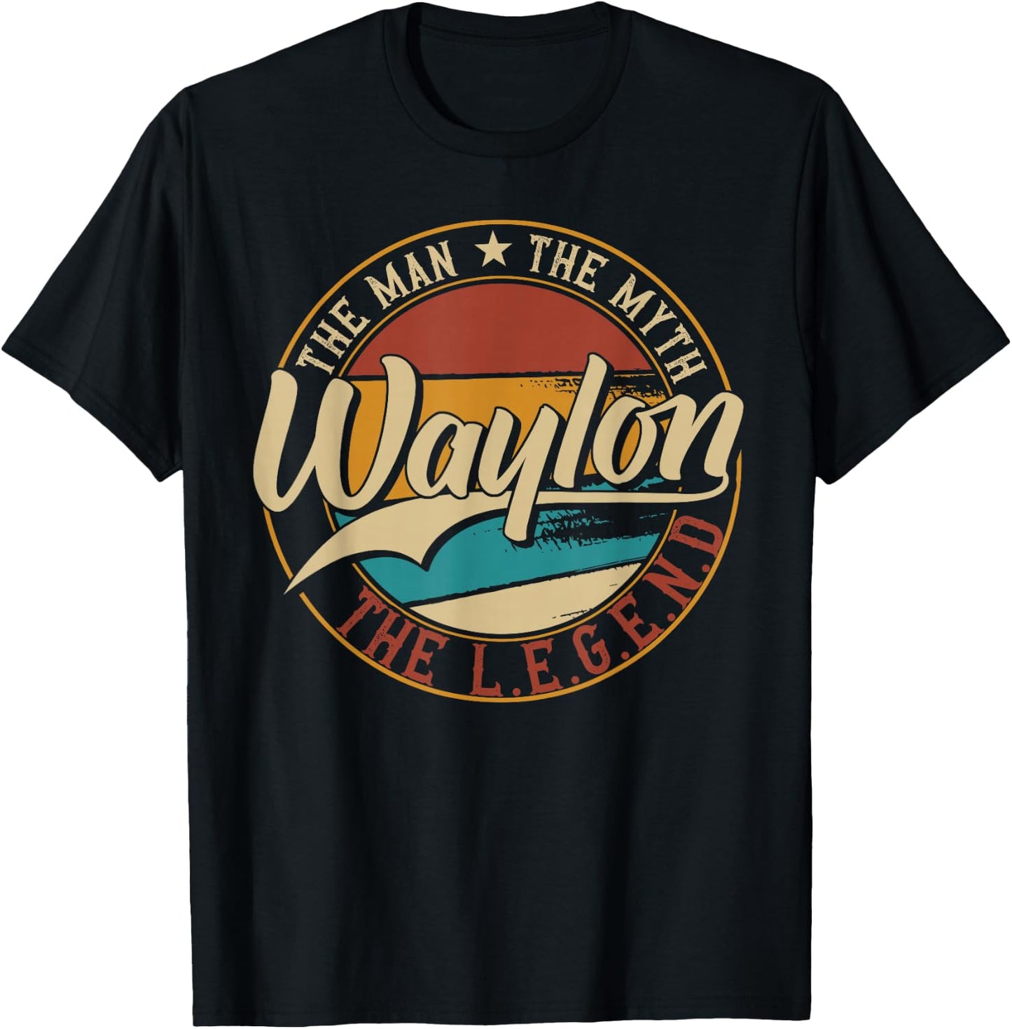 Waylon The man the myth the legend T-Shirt - T-Shirt | Black