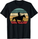Girl Roping Horse Riding Cowgirl Vintage Texas Equestrian T-Shirt - T-Shirt | Black