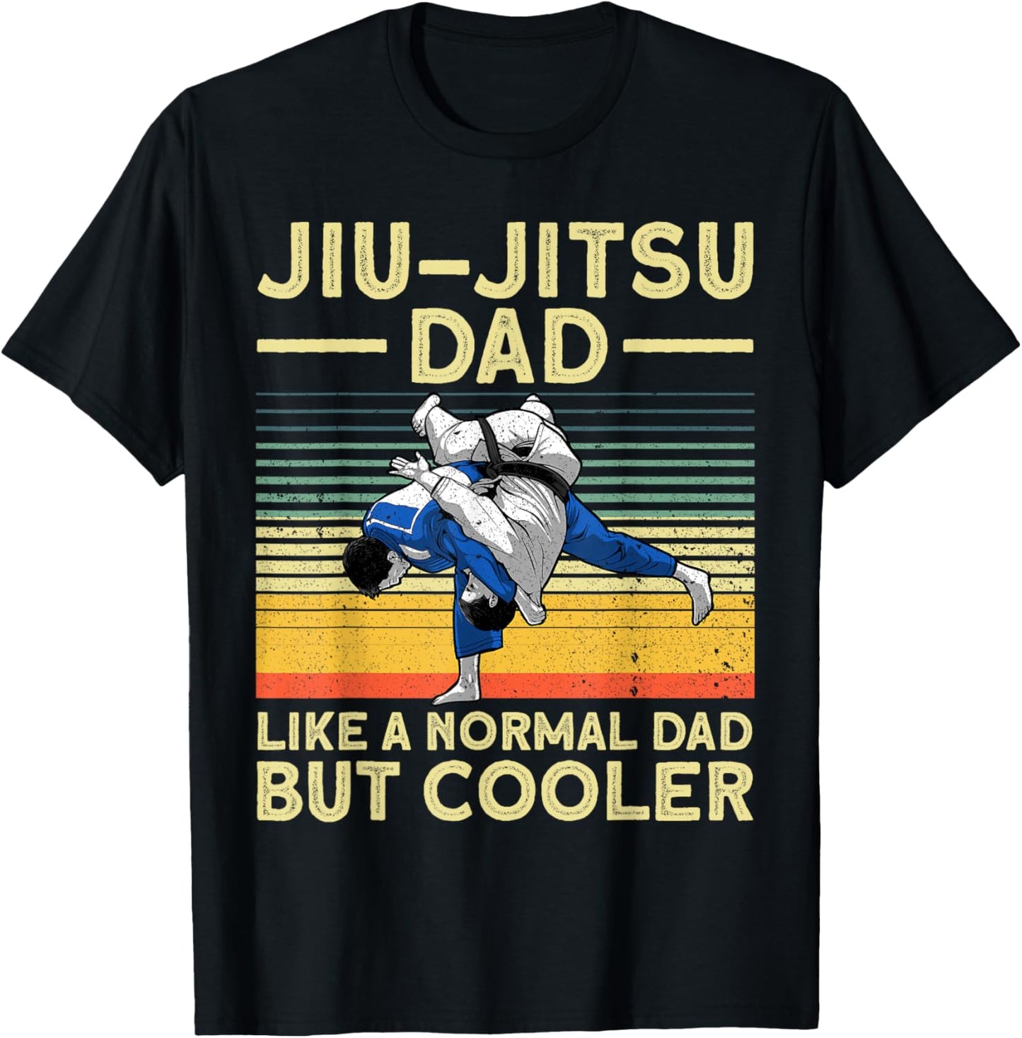 Funny Jui Jitsu Dad Design Brazilian Jui Jitsu Lover T-Shirt - T-Shirt | Black