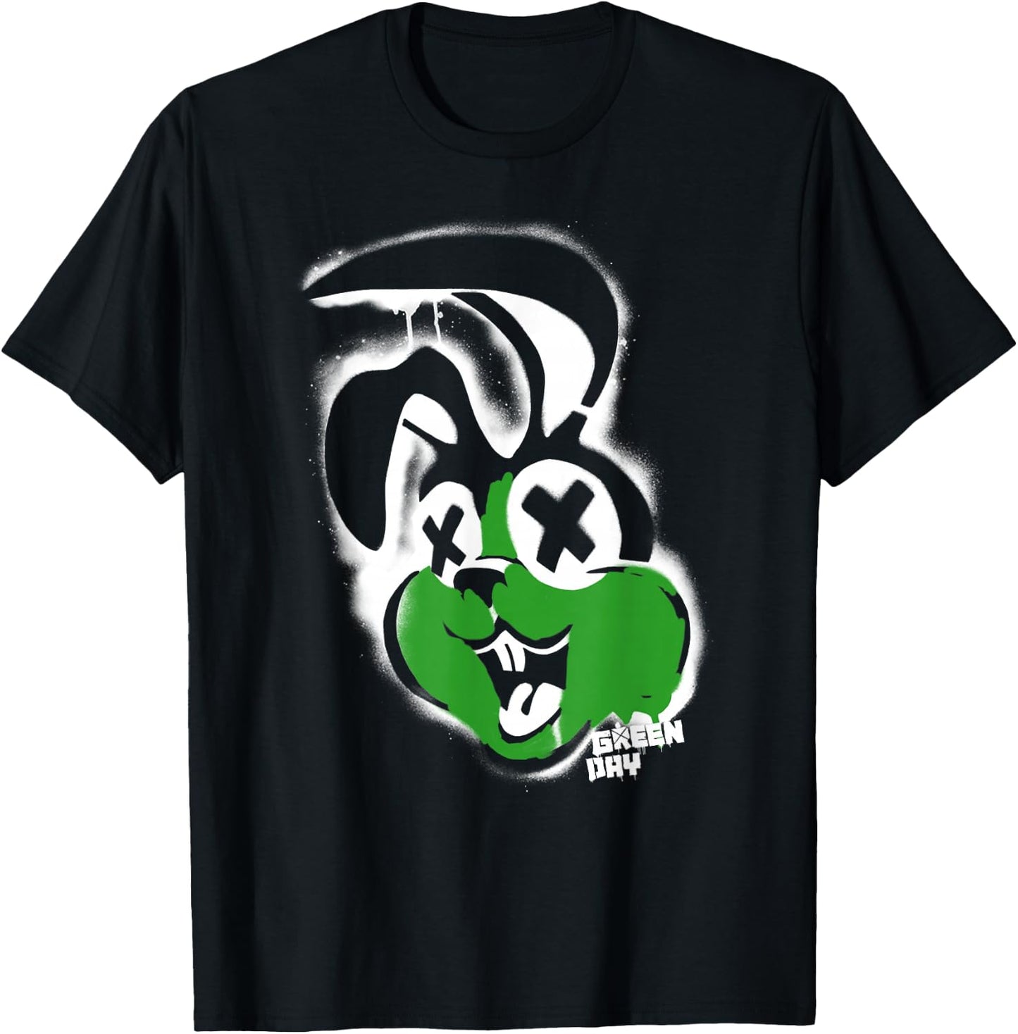 Green Day Awesome Bunny T-Shirt - T-Shirt | Black