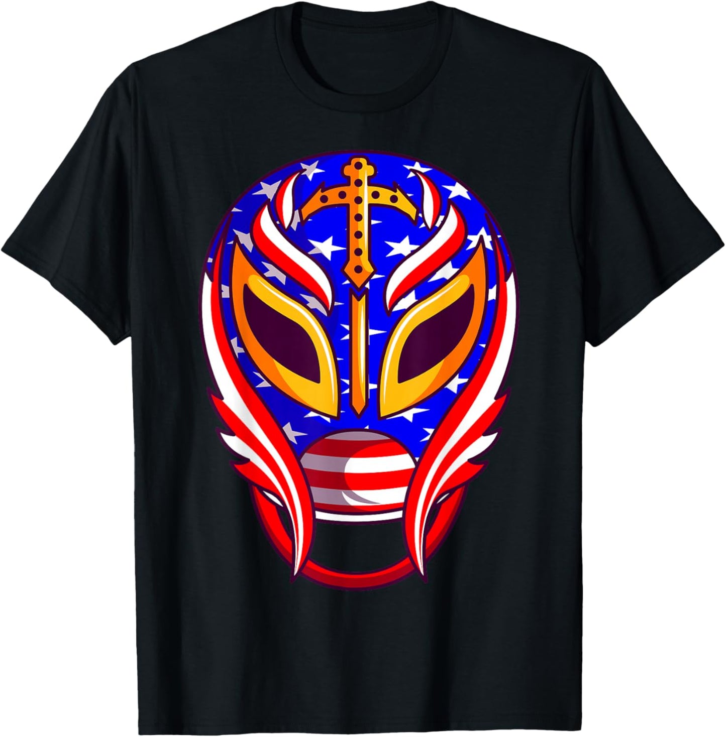 Mexican Wrestling Mask T-Shirt - T-Shirt | Black