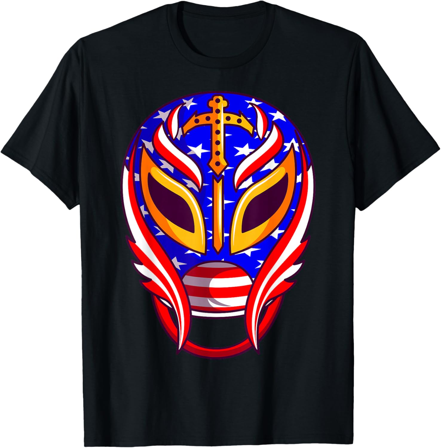 Mexican Wrestling Mask T-Shirt - T-Shirt | Black