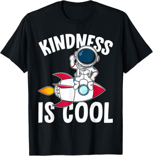 Be Kind Kids Kindness is Cool Boys T-Shirt - T-Shirt | Black