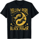 Vintage Yellow Peril Supports Black Power, Tiger T-Shirt - T-Shirt | Black