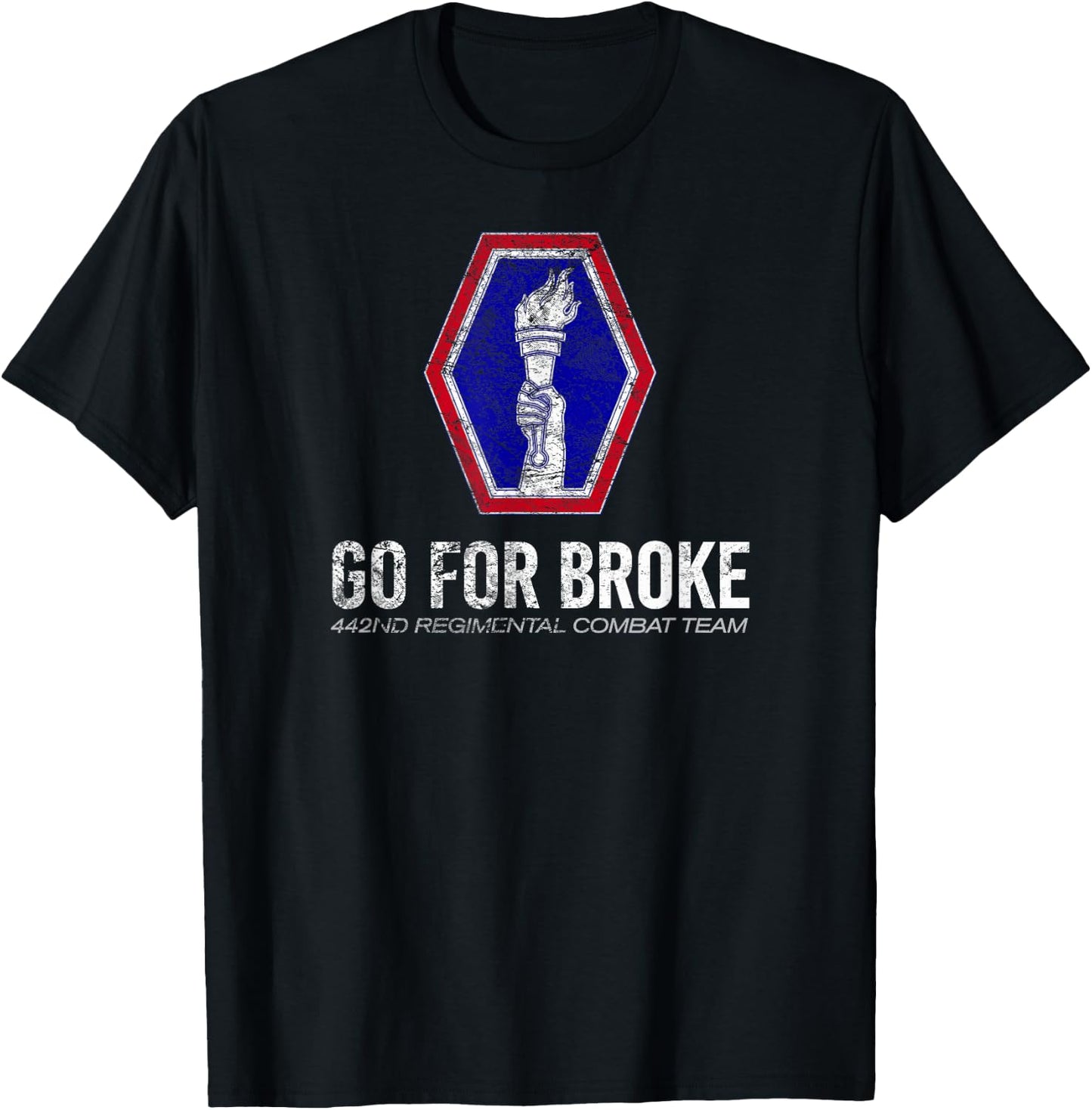 American Marauder: 442nd Regimental combat Team Go For Broke T-Shirt - T-Shirt | Black