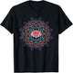 Pink & Purple Lotus Flower Mandala Meditation T-Shirt - T-Shirt | Black