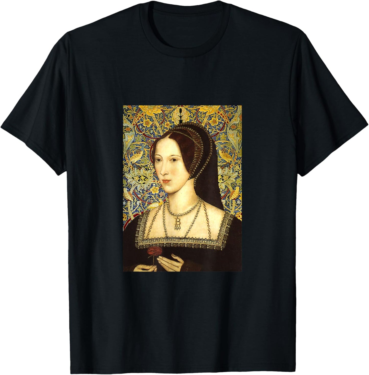 Anne Boleyn Portrait T-Shirt - T-Shirt | Black