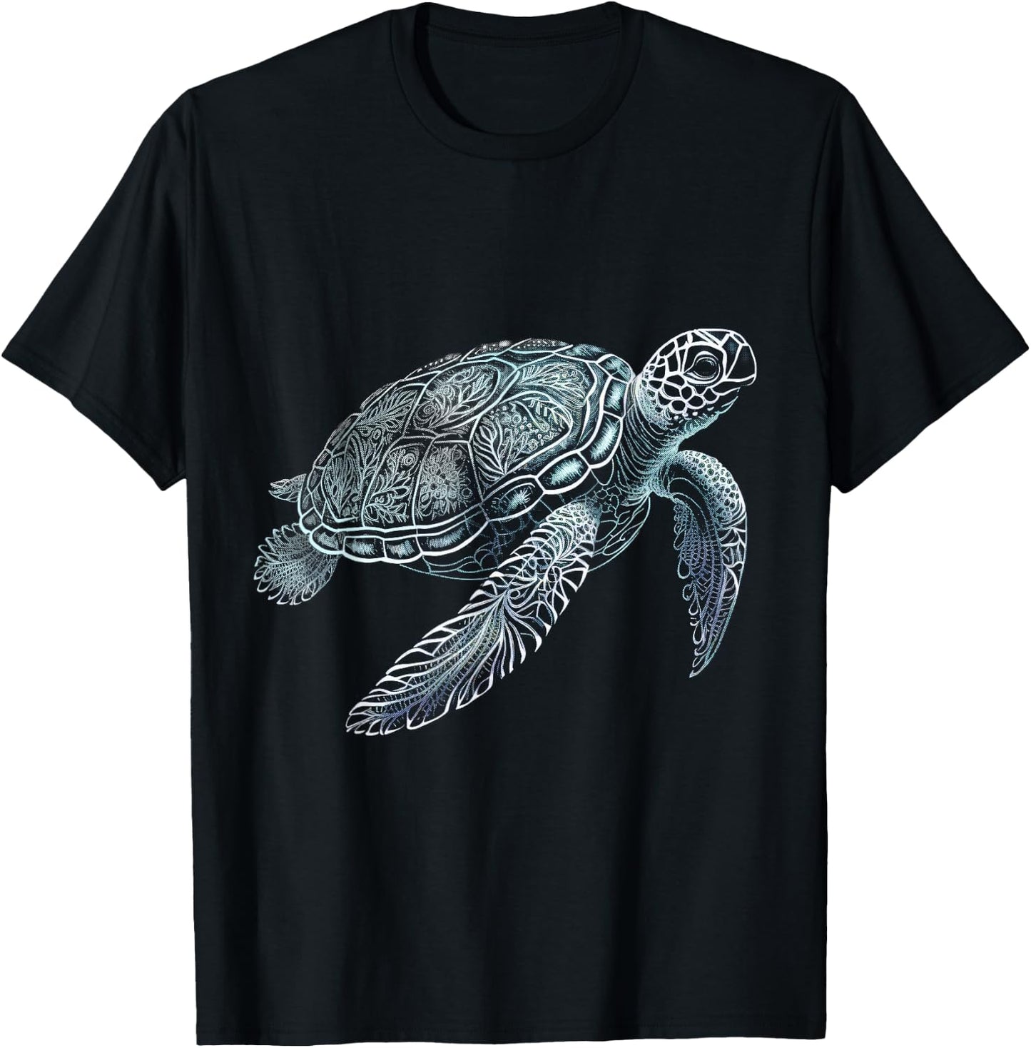 Sea Turtle Beach Lover Ocean Animal Graphic Novelty T-Shirt - T-Shirt | Black