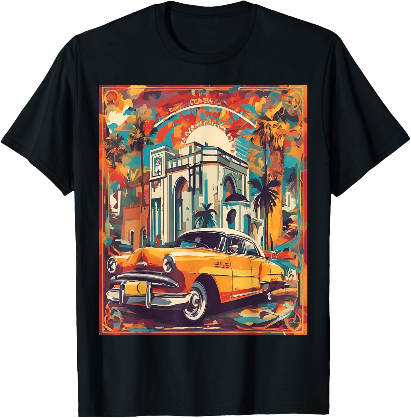 Classic Casablanca Romance Sticker T-Shirt - T-Shirt | Black