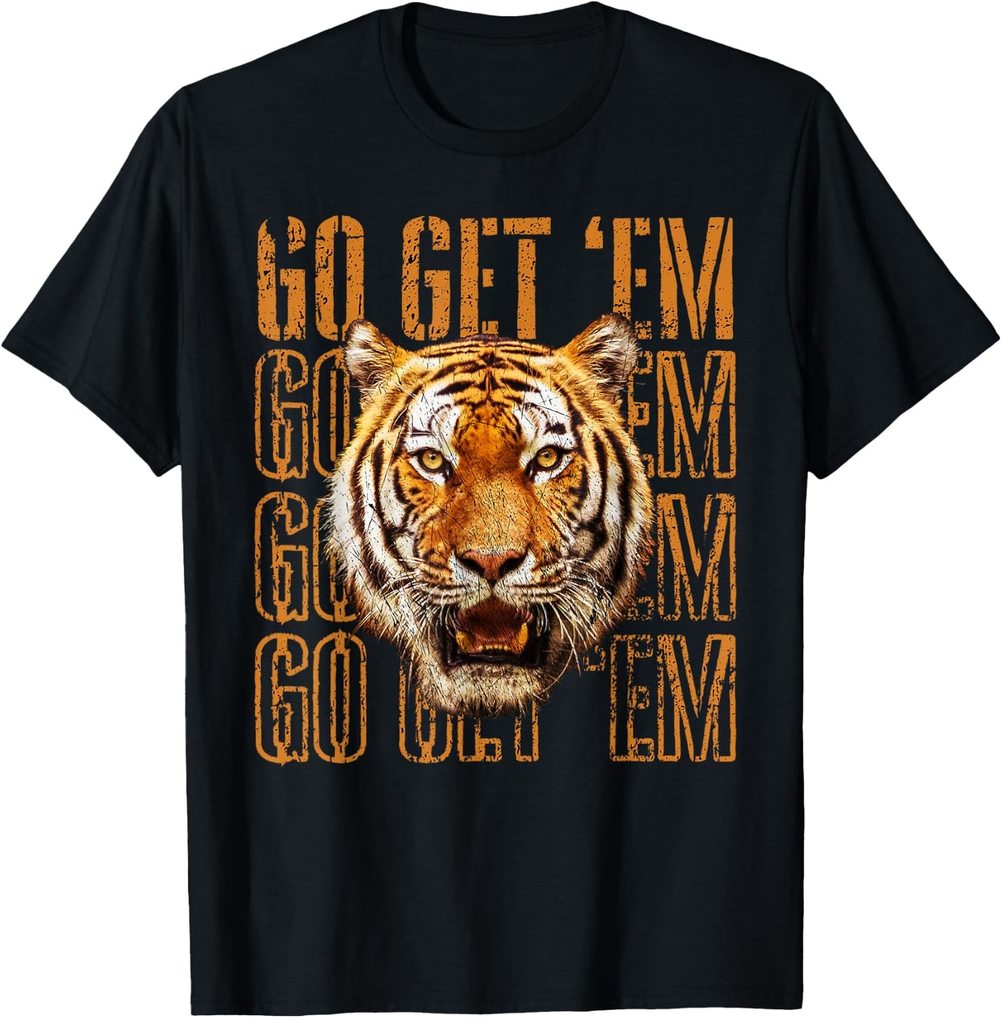 Go get [em Tiger, , Toddler, Boys, Girls, Graphic T-Shirt - T-Shirt | Black