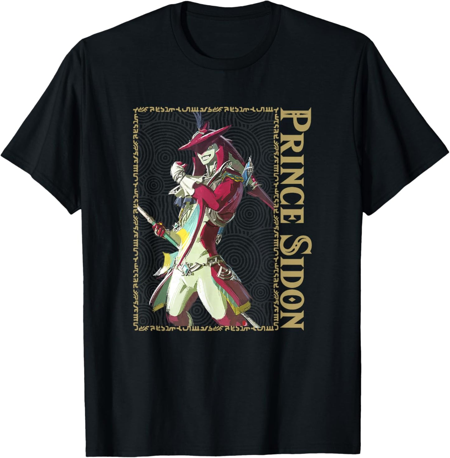 The Legend of Zelda: Breath of the Wild Prince Sidon Box Up T-Shirt - T-Shirt | Black