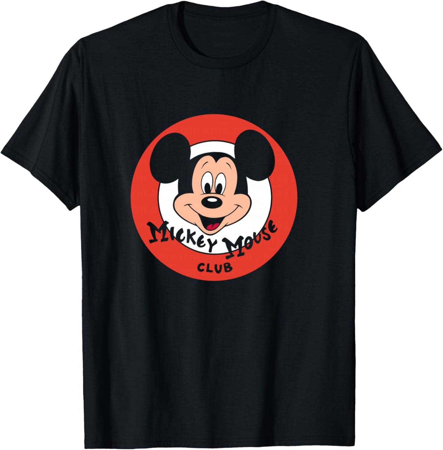 Disney Mickey and Friends Retro Classic Mickey Mouse Club T-Shirt - T-Shirt | Black