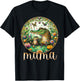 Butterfly Mom Baby Alligator Crocodile Mama - Mother's Day T-Shirt - T-Shirt | Black