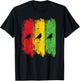 Good Rastafari Music Vibes Only Rasta Jamaika Reggae T-Shirt - T-Shirt | Black