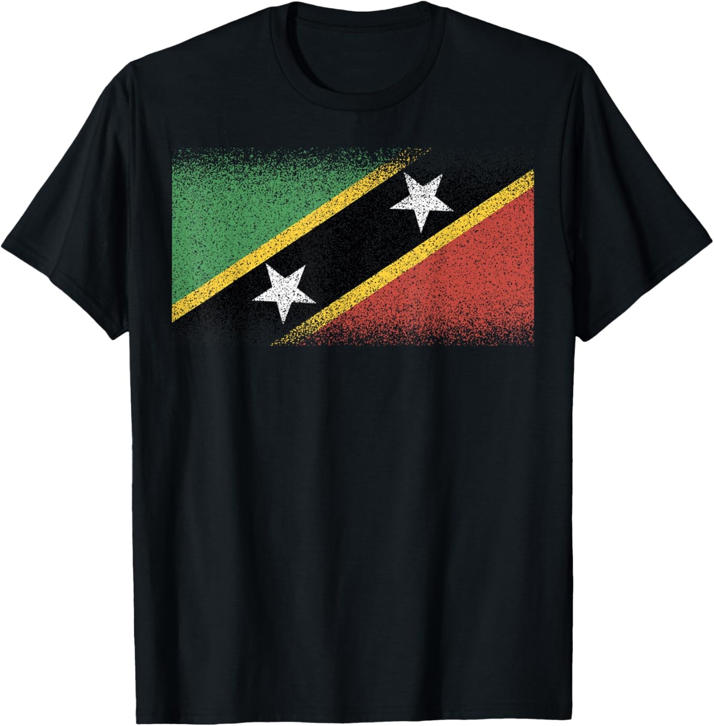 National Flag of Saint Kitts souvenir gift women T-Shirt - T-Shirt | Black