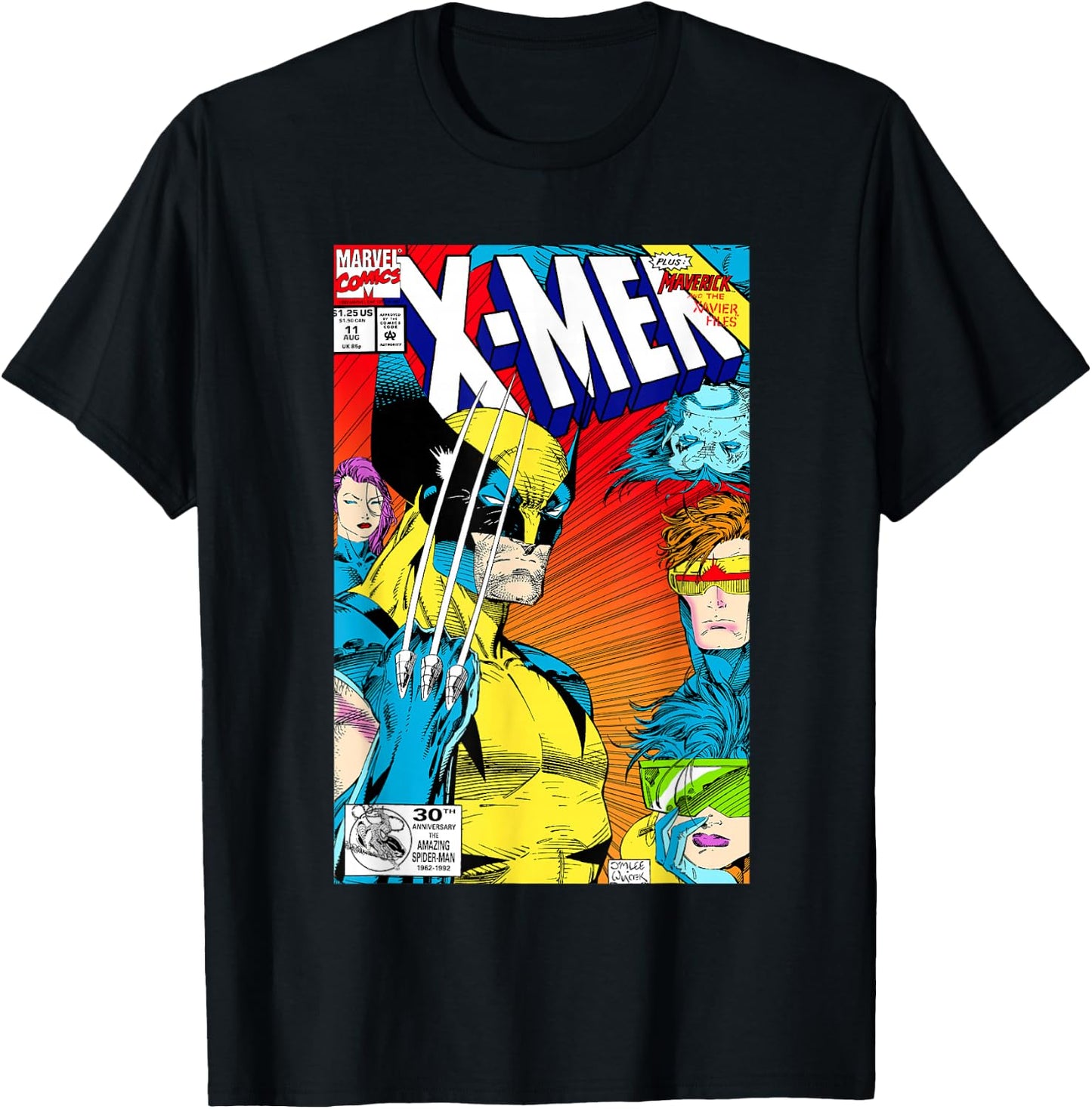 Marvel X-Men The X-Cutioner's Song Comic Book Cover T-Shirt - T-Shirt | Black