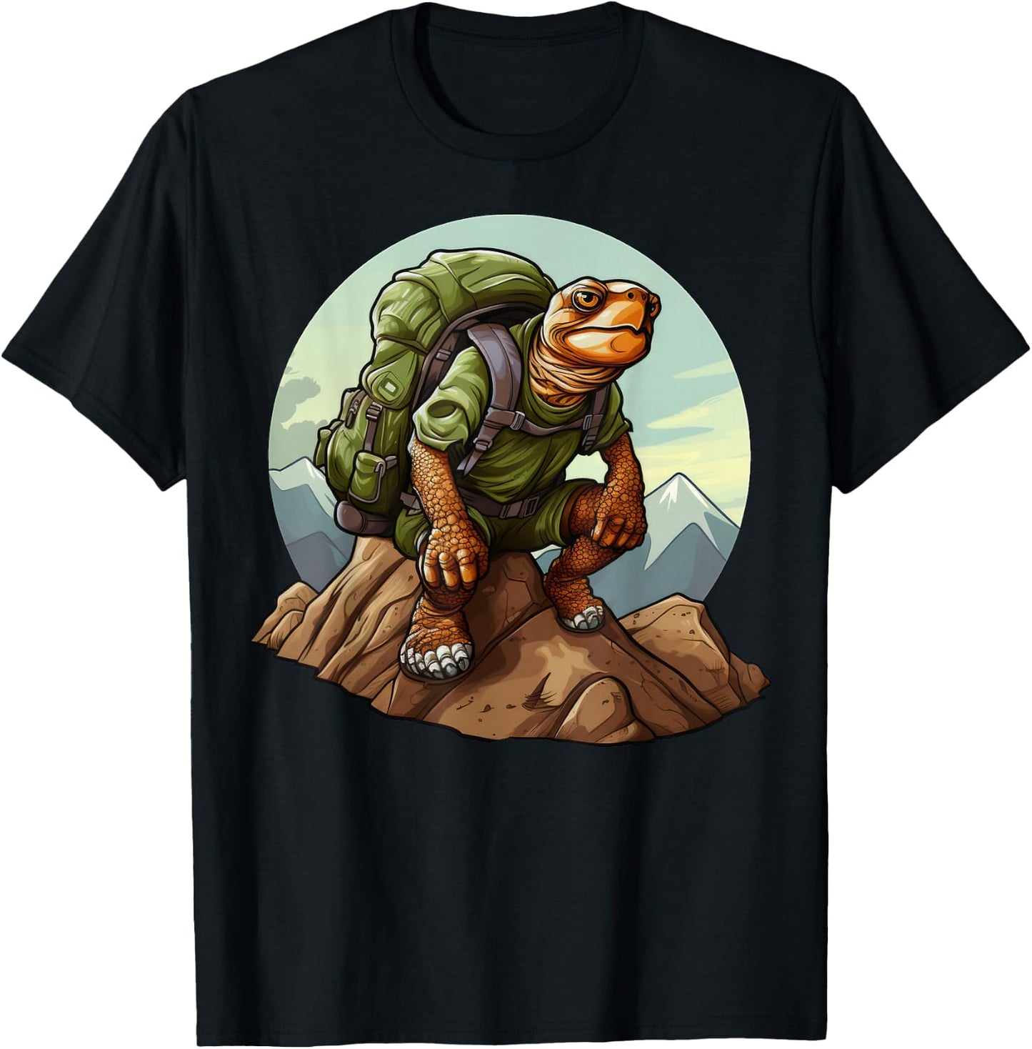 Tortoise Mountaineering / Hiking Turtles T-Shirt - T-Shirt | Black