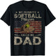 My Favorite Softball Player Calls Me Dad Father's Day Daddy T-Shirt - T-Shirt | Black