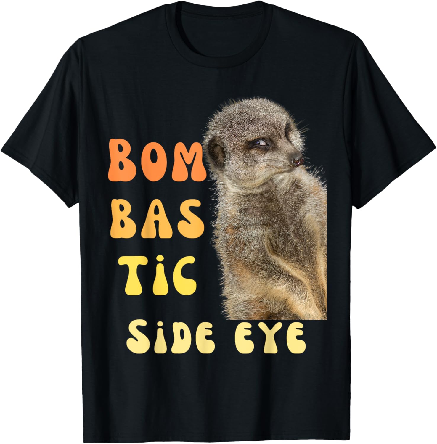 Bombastic Side Eye Funny Meme T-Shirt - T-Shirt | Black