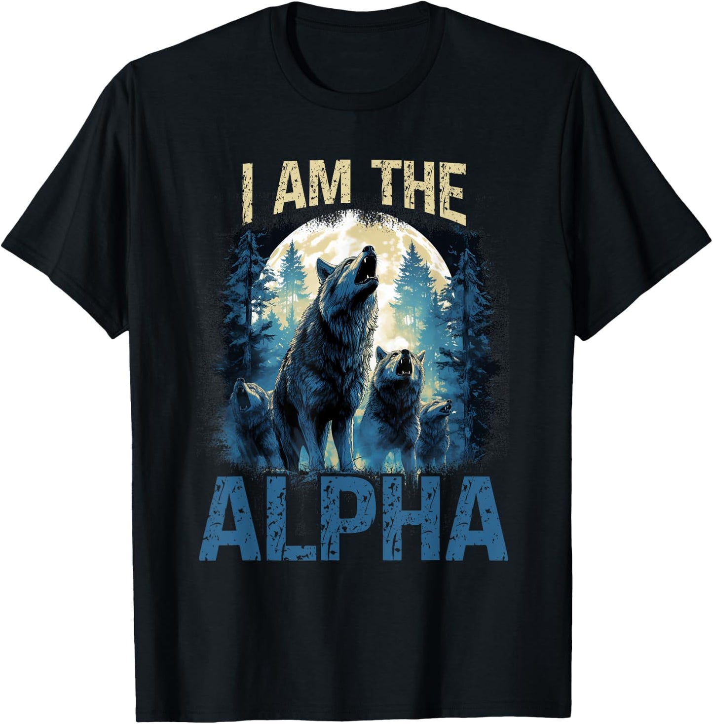 Men's I Am The Alpha T-Shirt - T-Shirt | Black