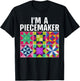 Funny Quilting Art For Quilter Sewer Women Moms Piecemaker T-Shirt - T-Shirt | Black