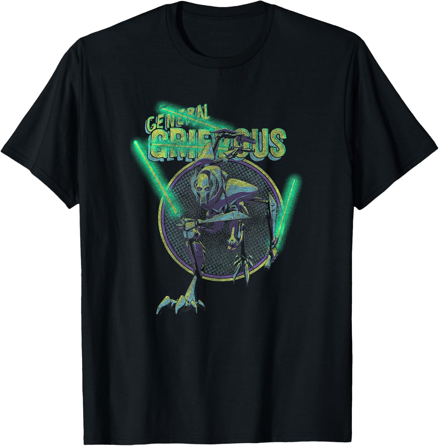 Star Wars General Grievous Battle Ready Portrait T-Shirt - T-Shirt | Black