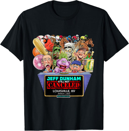 Jeff Dunham Louisville, KY (2023) T-Shirt - T-Shirt | Black
