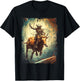 Space Rodeo Cowboy Western Southern Bull Riding T-Shirt - T-Shirt | Black