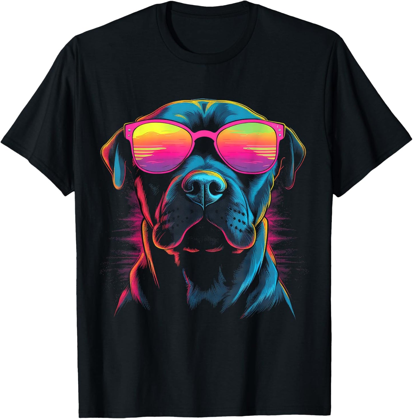Pit Bull Mom Dog Lover Colorful Artistic Pitbull Owner Women T-Shirt - T-Shirt | Black